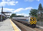 Amtrak Train # 474 heading away from Wallingford Station